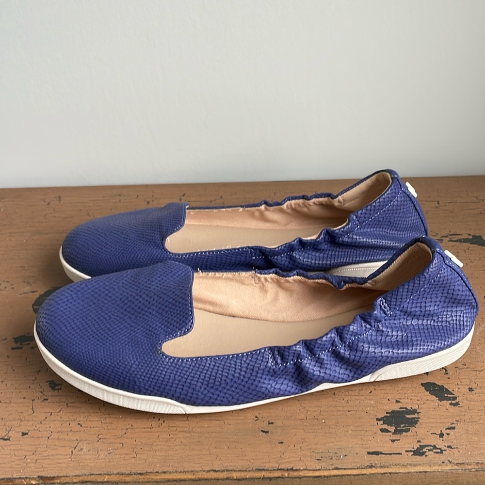 BUTTERFLY TWIST - JADE - AMETHYST SNAKE BLUE - BALLET PUMPS SLIP ON SHOES SIZE 8